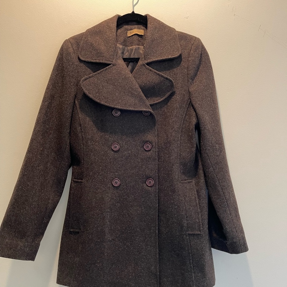 Vintage Brown Wool Winter Jacket from Unique Designer
